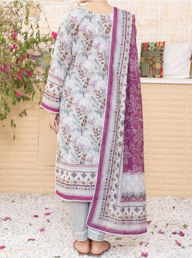 Lavender Mist Unstitched 3-Piece Lawn Suit – Elegant Floral Edition