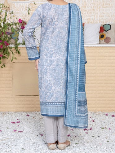 ZENUSTAR Signature Unstitched 3-Piece Suit – Icy Blue Elegance